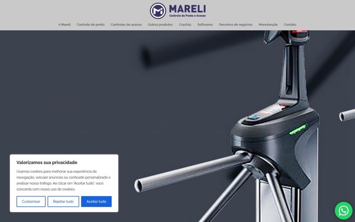 Screenshot of mareliinformatica.com.br