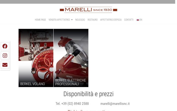 Screenshot van marelliaffettatrici.it