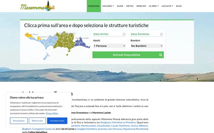 Screenshot of maremma.it