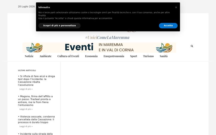 Screenshot of maremmaoggi.net