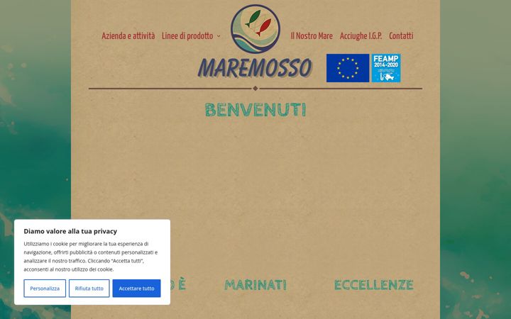 Screenshot of maremossosrl.it