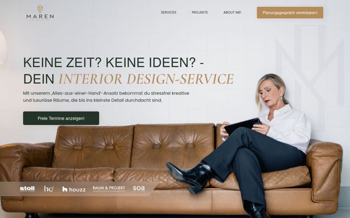 Screenshot of maren-bosbach.com