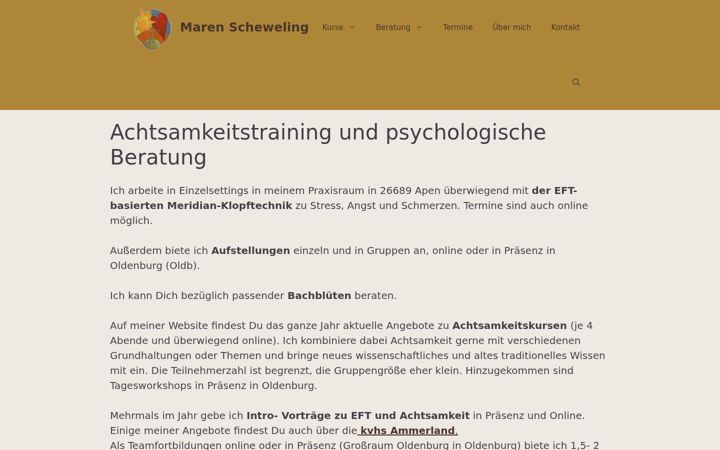 Screenshot of maren-scheweling.de