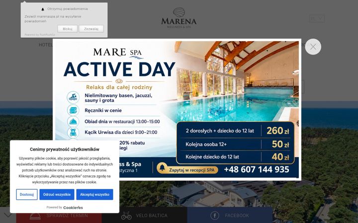 Screenshot of marenaspa.pl