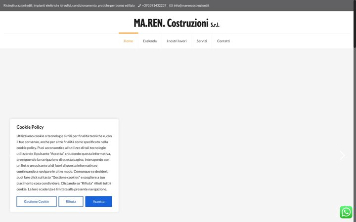 Screenshot of marencostruzioni.it