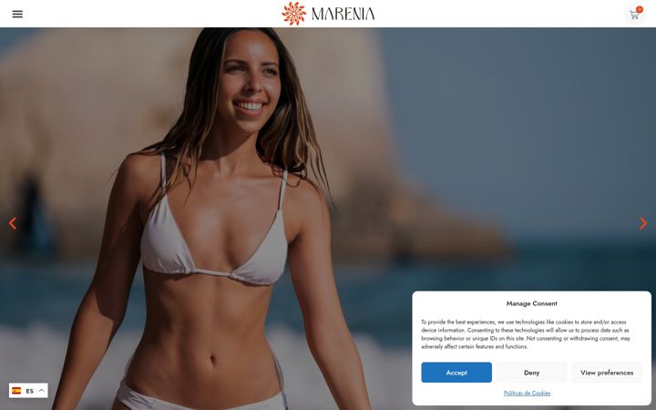Screenshot of marenia.es