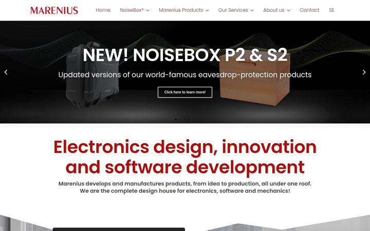 Screenshot of marenius.com