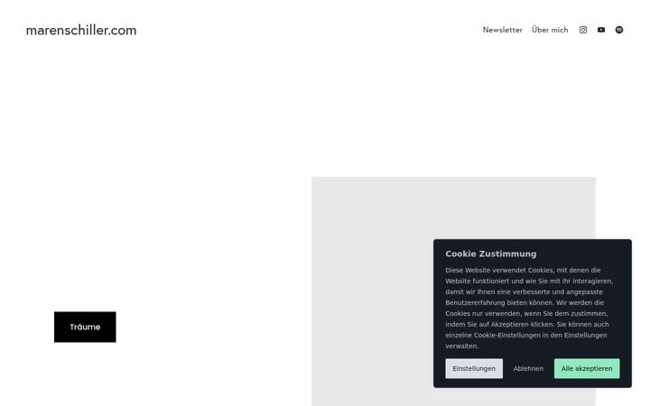 Screenshot of marenschiller.com