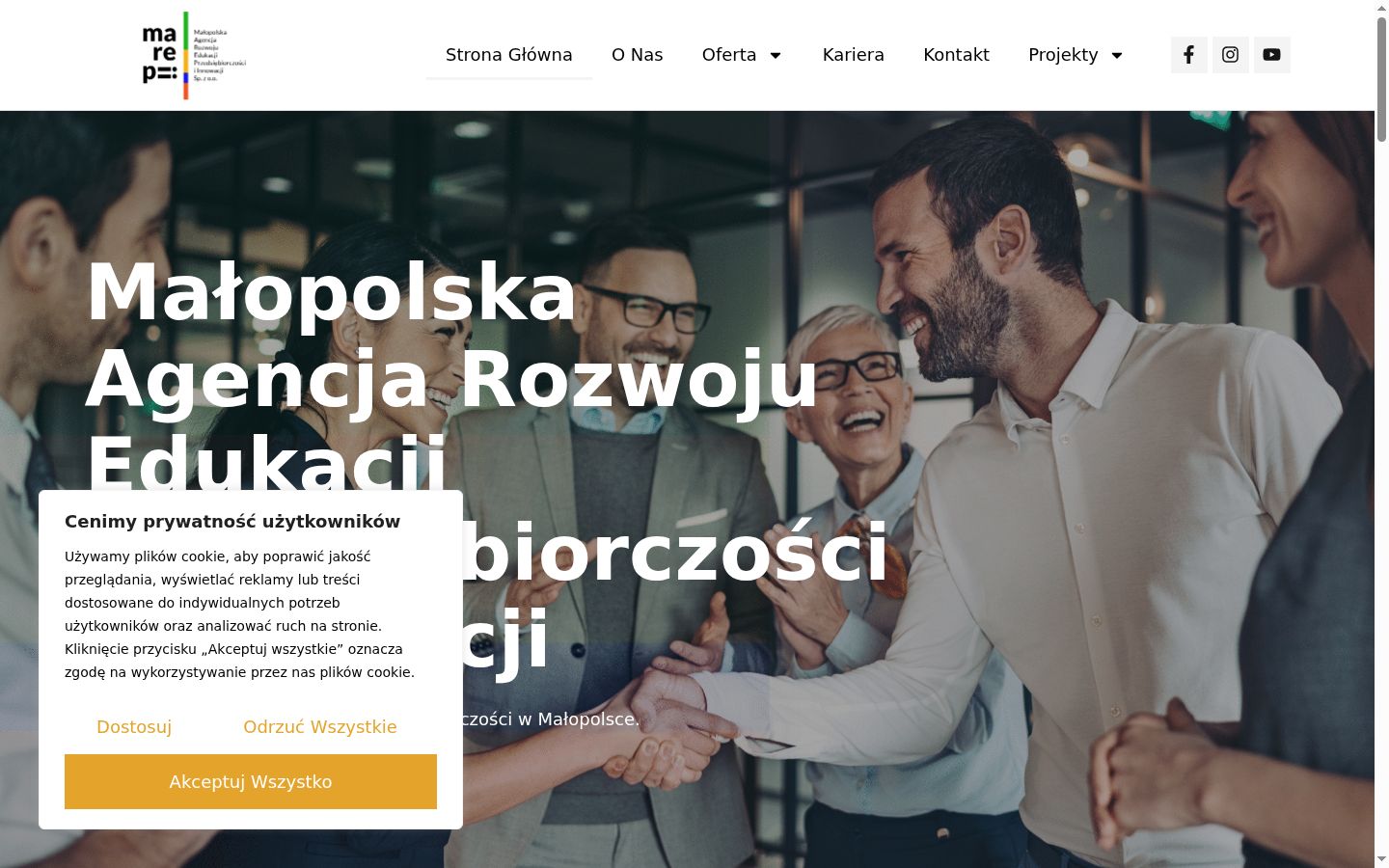 Snímek obrazovky baneru souhlasu zobrazeného před jakoukoli interakcí