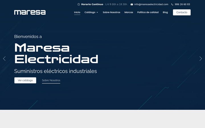 Screenshot of maresaelectricidad.com
