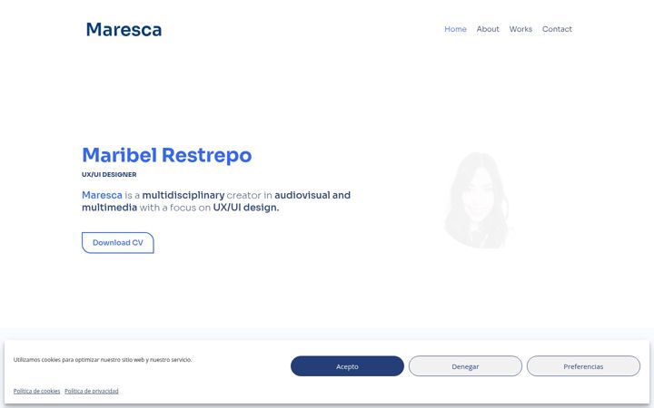 Screenshot of maresca.es