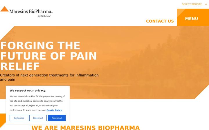 Screenshot of maresinsbiopharma.com