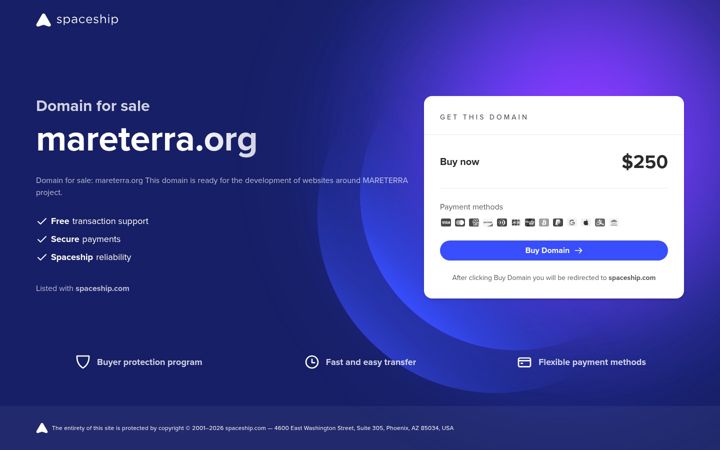 Screenshot of mareterra.org
