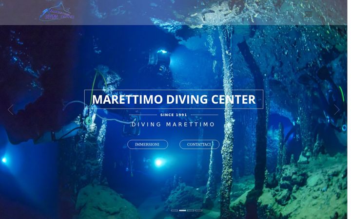 Screenshot of marettimodivingcenter.it