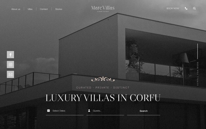 Screenshot of marevillas.gr