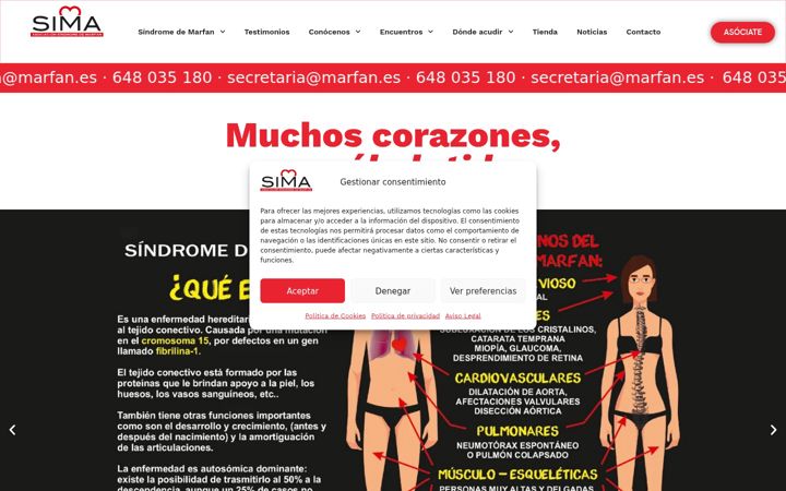 Screenshot of marfan.es