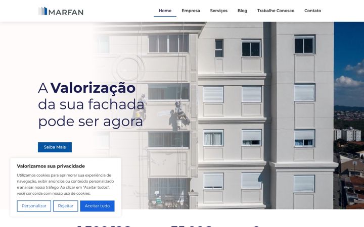 Screenshot of marfanempreendimentos.com.br