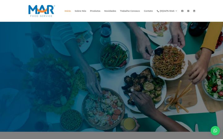Screenshot of marfoods.com.br
