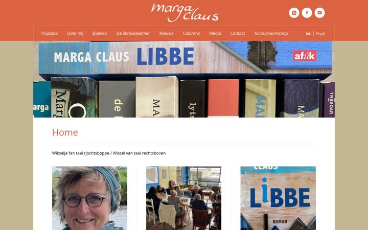 Screenshot of margaclaus.nl