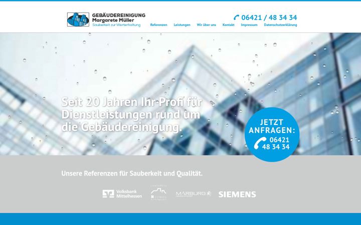 Screenshot of margarete-mueller.de