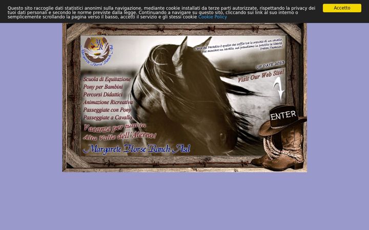 Screenshot of margaretehorseranch.it