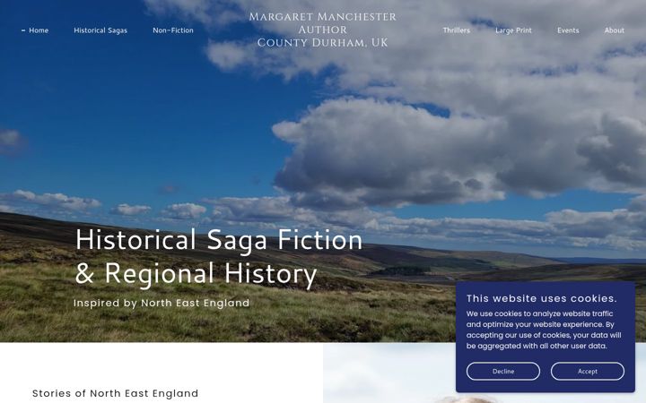 Screenshot of margaretmanchester.com