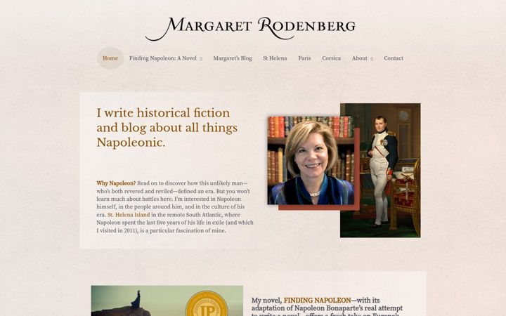 Screenshot of margaretrodenberg.com