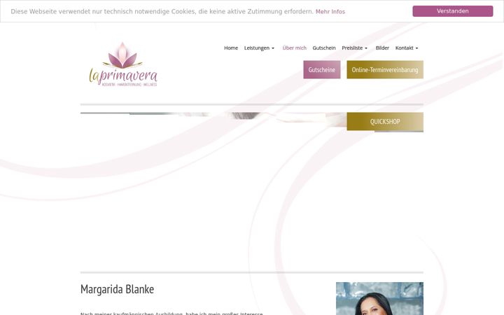 Screenshot of margarida-blanke.de