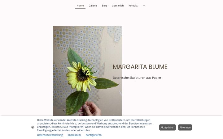 Screenshot of margaritablume.com