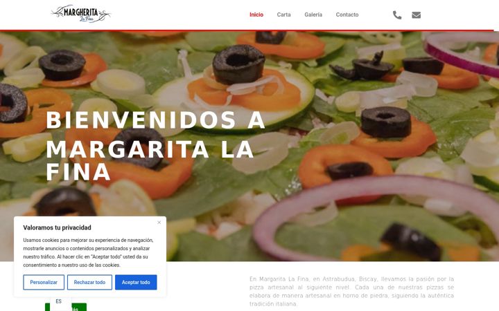 Screenshot of margaritalafina.com