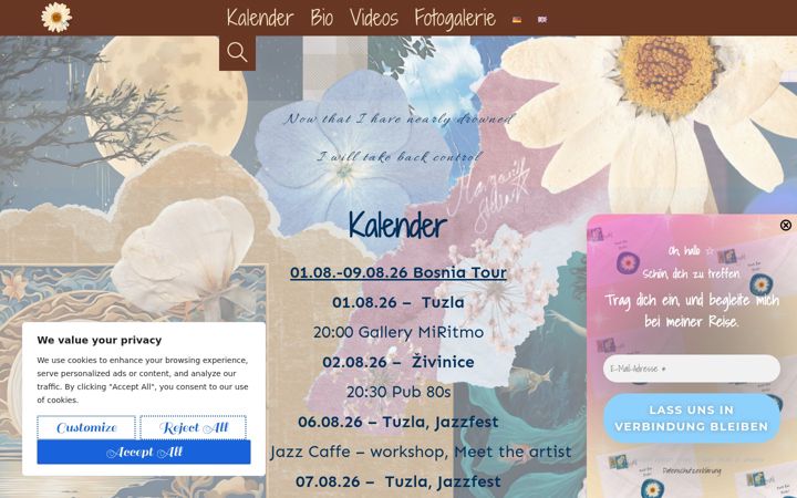 Screenshot of margaritastellar.de