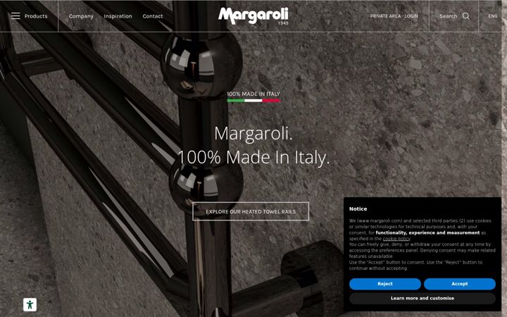 Screenshot of margaroli.com
