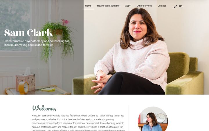 Screenshot of margatetherapist.co.uk