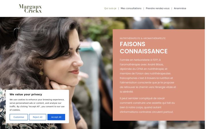 Screenshot of margauxcrickx.com