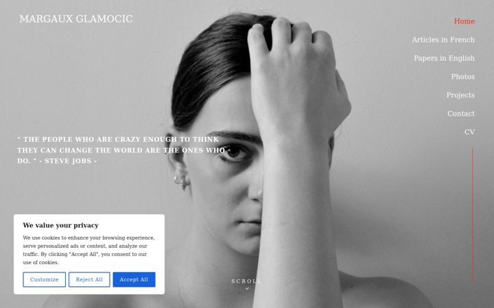 Screenshot of margauxglamocic.com