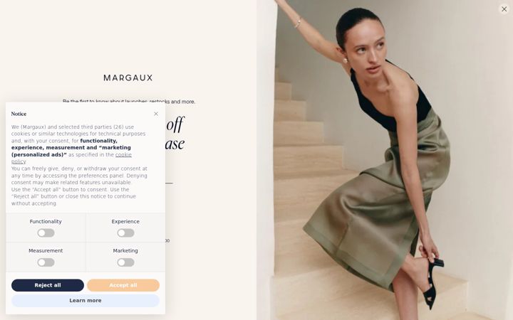 Screenshot of margauxny.com