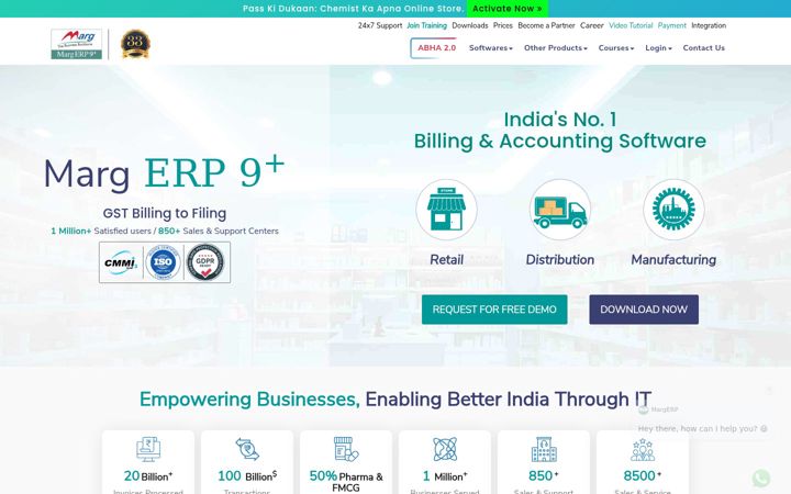 Screenshot of margcompusoft.com