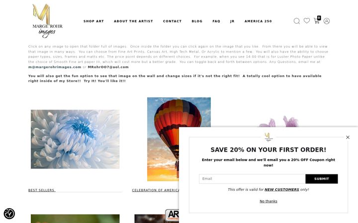 Screenshot of margerohrimages.com