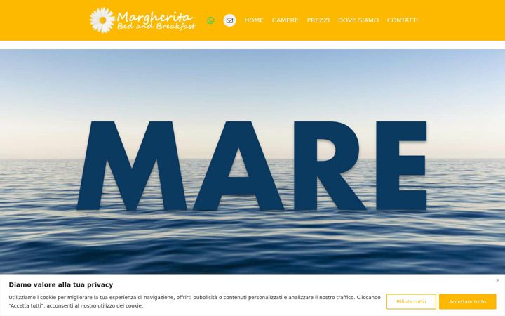 Screenshot of margheritabandb.it