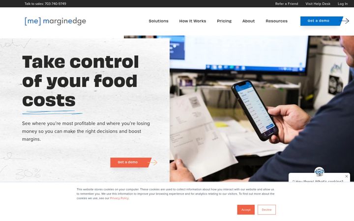 Screenshot of marginedge.com