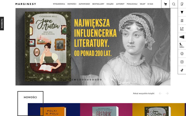 Screenshot of marginesy.com.pl