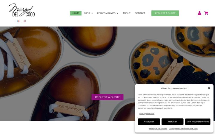 Screenshot of margotdelcoco.com