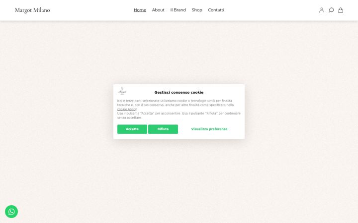 Screenshot of margotmilano.com