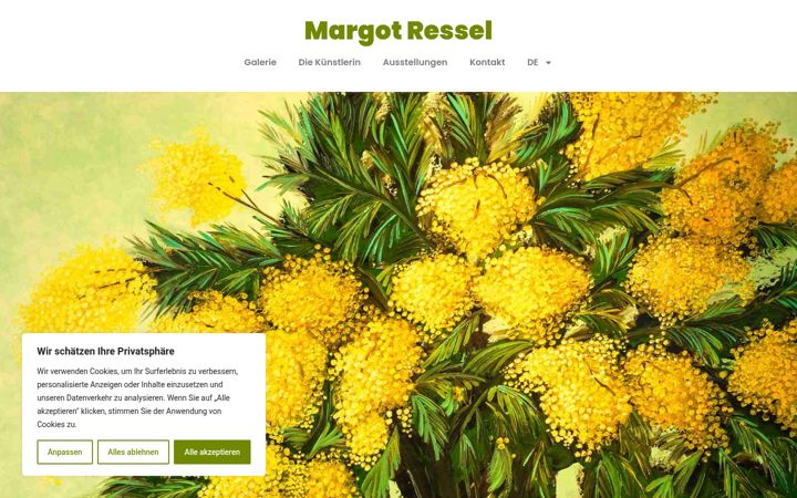 Screenshot of margotressel.com