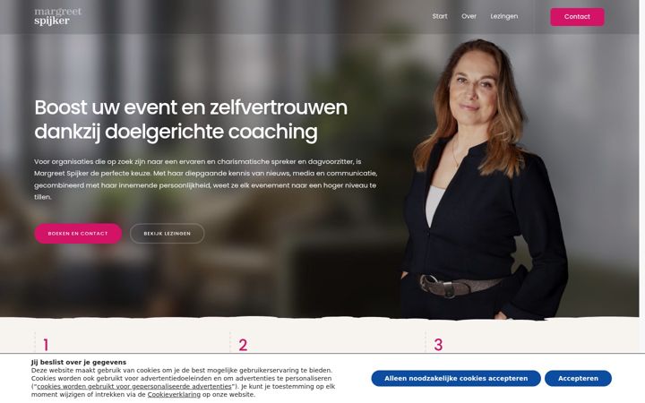 Screenshot of margreetspijker.nl
