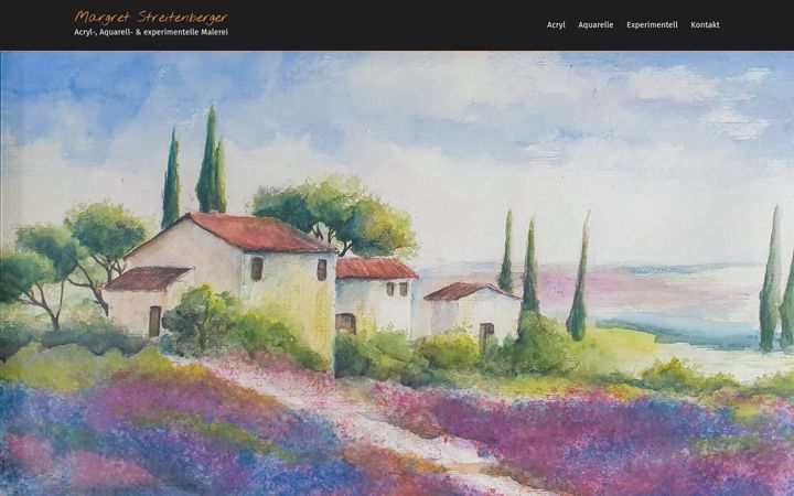 Screenshot of margret-streitenberger.de