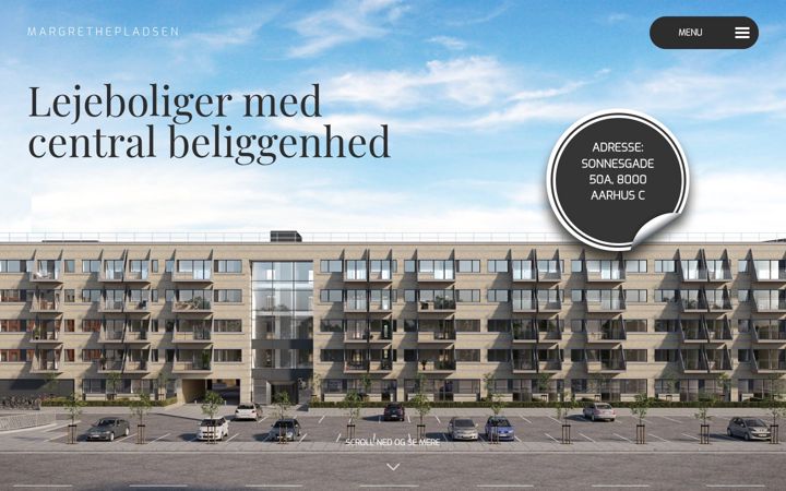 Screenshot of margrethepladsen.dk