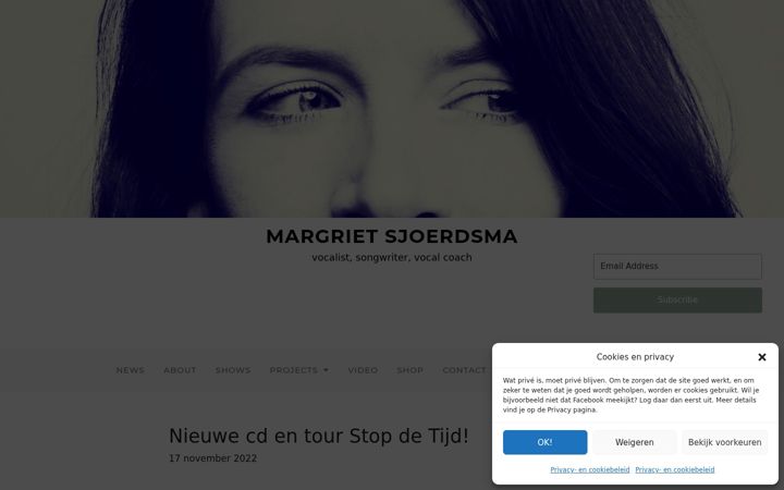 Screenshot of margrietsjoerdsma.com