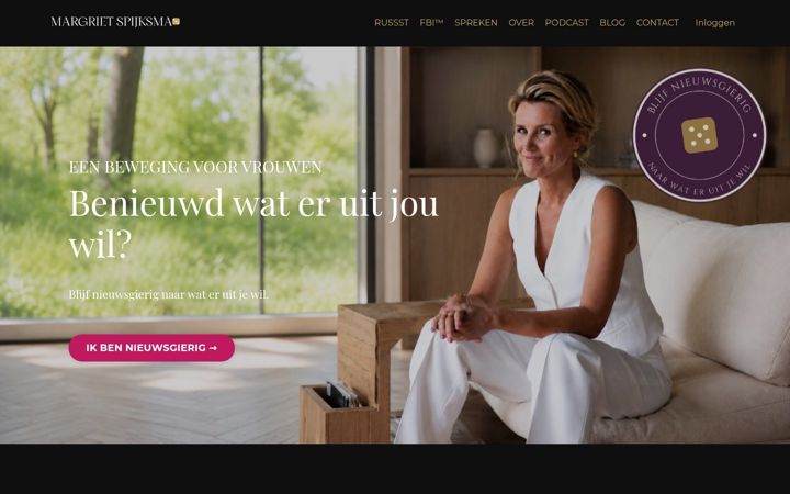 Screenshot of margrietspijksma.nl