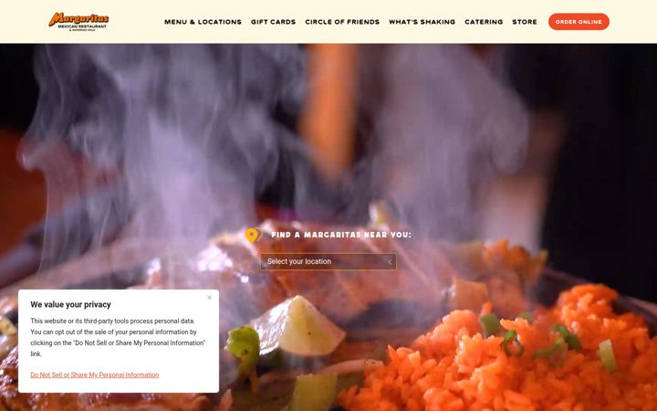 Screenshot of margs.com